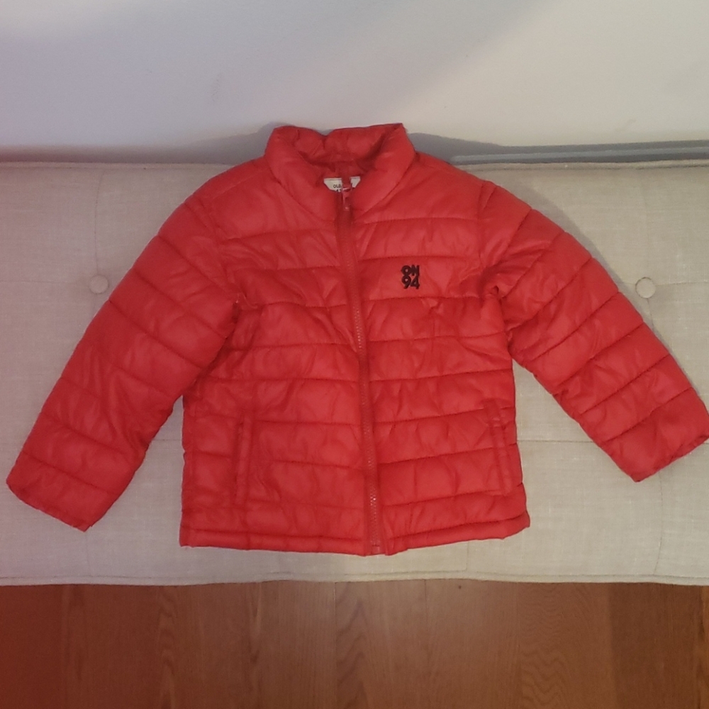 Old Navy- Red Bubble Jacket- Size 4T